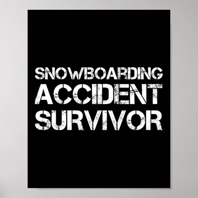 Survivor bei Snowboarden Poster (Vorne)