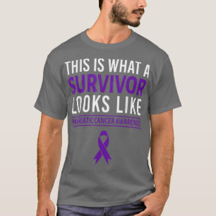 Survivor Bekämpfen Bauchspeicheldrüsenkrebs Bewuss T-Shirt