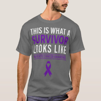 Survivor Bekämpfen Bauchspeicheldrüsenkrebs Bewuss T-Shirt
