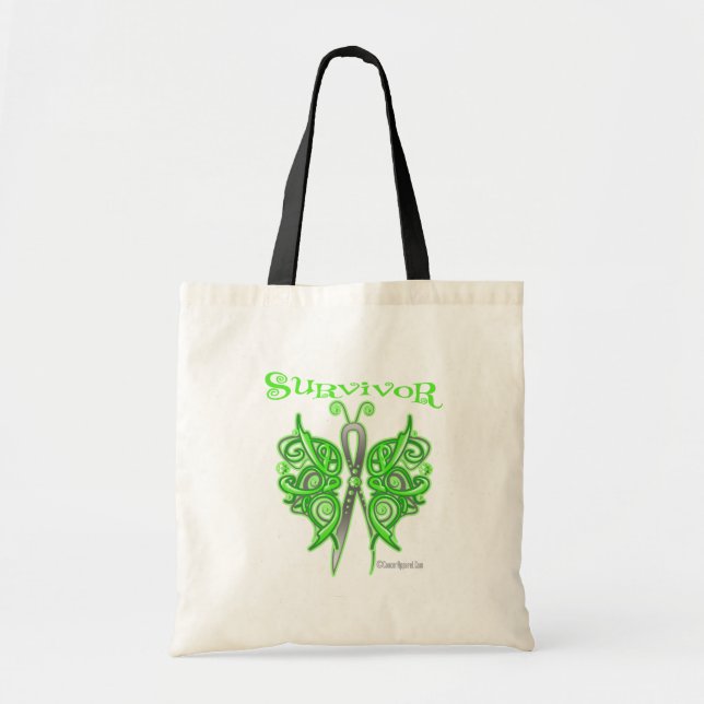 Survivor Celtic Butterfly - Non-Hodgkin-Lymphom Tragetasche (Vorne)
