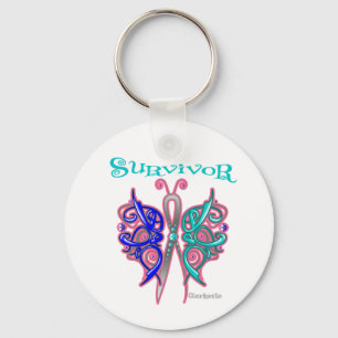 Survivor Celtic Butterfly - Schilddrüsenkrebs Schlüsselanhänger
