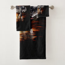 "Survivor" Grauer Wolf und Wildfire-Design