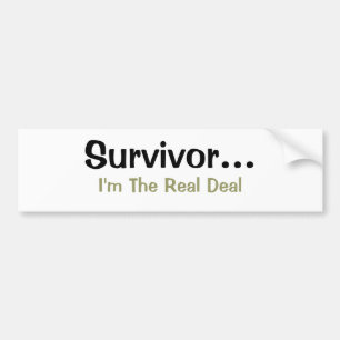 Survivor Ich bin der/die/das Wahre Zitat-Aufkleber Autoaufkleber