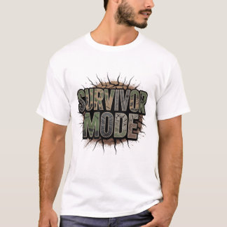 Survivor Mode Impact Hole Herren T-Shirt – Dunkel