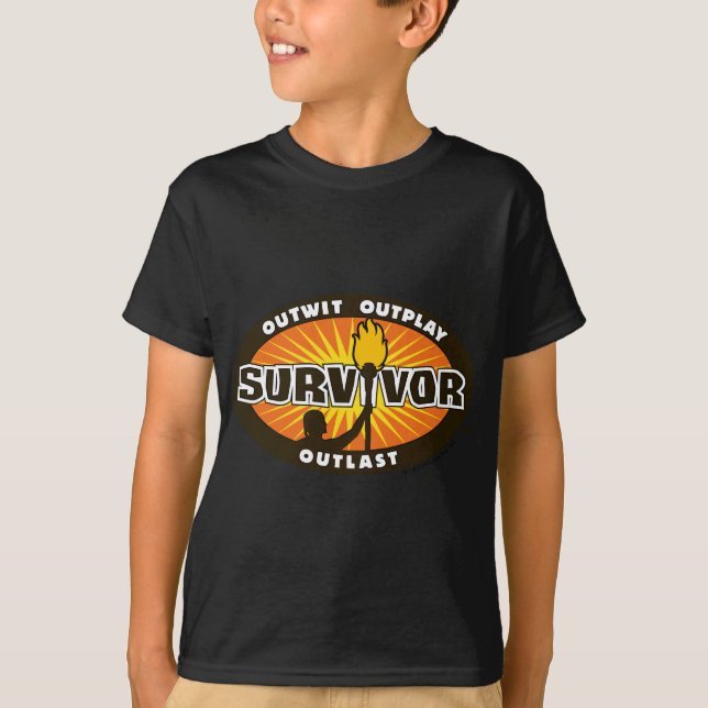 Survivor Outwick, Outplay, Outlast Logo T-Shirt (Vorderseite)