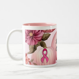 Survivor Pink Pumpkin Halloween Zweifarbige Tasse