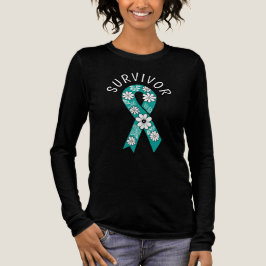 Survivor SA Teal Awareness Ribbon Tri-Blend Shirt