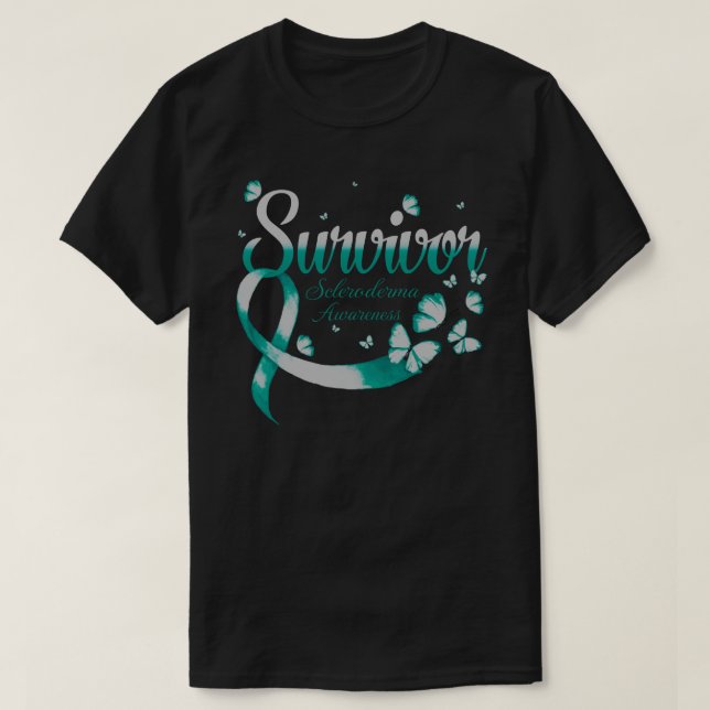 Survivor Scleroderma Awarma Butterfly T-Shirt (Design vorne)