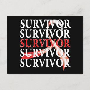 Survivor Whimsical Collage Oraler Krebs Postkarte