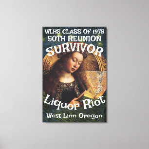 Survivor WLHS 50. WIEDERSEHEN CLASS 1975 Leinwanddruck