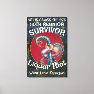 Survivor WLHS 50. WIEDERSEHEN CLASS 1975 Leinwanddruck