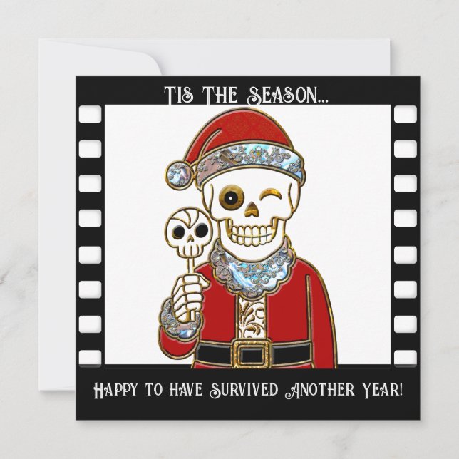 Survivre une autre année Carte de Noël amusante (Devant)