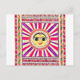 Surya Hindu Sun God Postkarte
