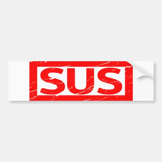 Sus Briefmarke Autoaufkleber (Vorne)