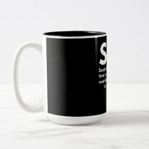 Sus Definition Suspicious Friend Acting Sus Zweifarbige Tasse