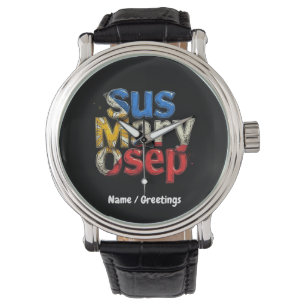 Sus Mary Osep Filipino Pride individualisierbar Armbanduhr