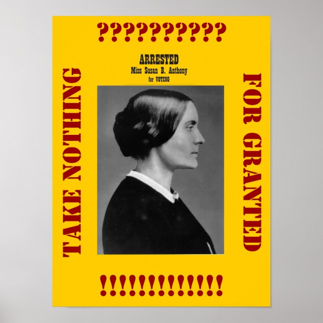 Susan B Anthony erinnert uns Poster (Vorne)