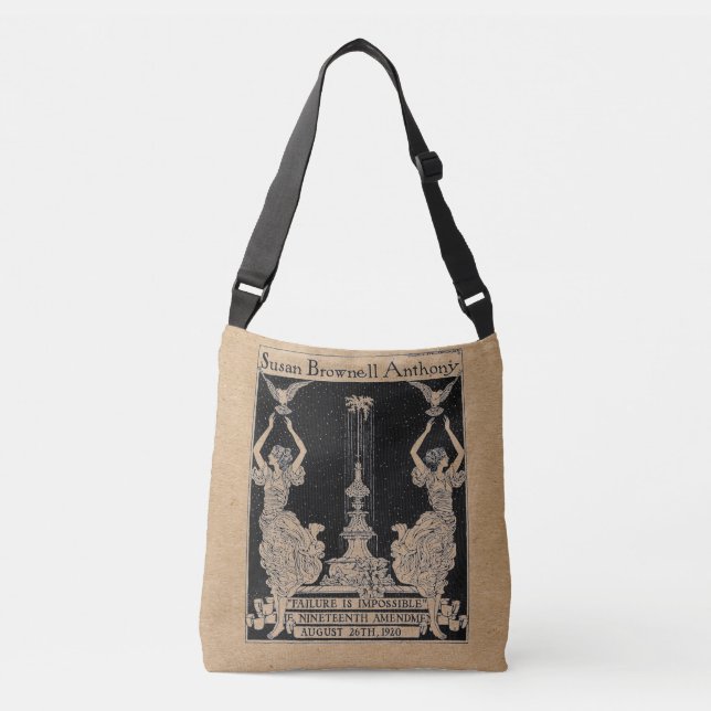 Susan B. Anthony Gedenktasche Tragetaschen Mit Langen Trägern (Vorderseite)