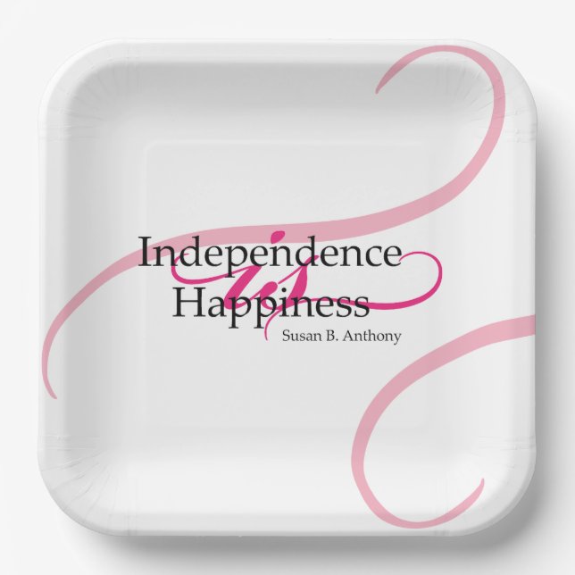 Susan B Anthony Quote Pappteller (Vorderseite)