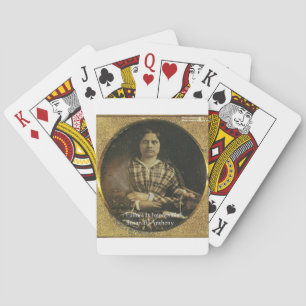 Susan B. Anthony Weisheitszitat Geschenke & Karten Spielkarten
