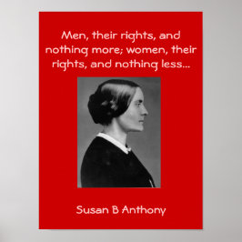 Susan B quotes Poster