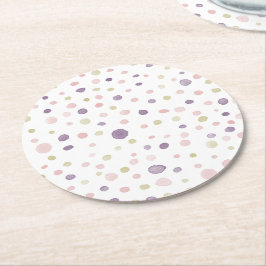 Susan Confetti Watercolor Dots Paper Untersetzer