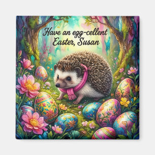 SUSAN ~ Igel auf Ostereiersuche ~ Magnet