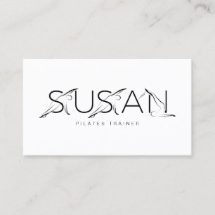 SUSAN Name Pilates Instructor Business Card Visitenkarte