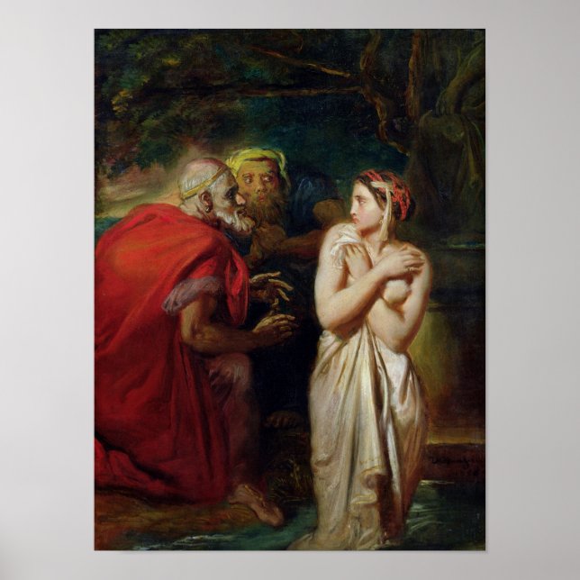 Susanna and the Elders, 1856 Poster (Vorne)