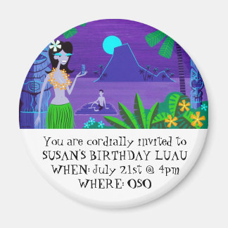 SUSAN'S BIRTHDAY LUAU - Nacht Magnet