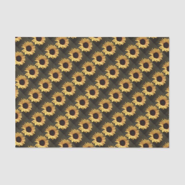 Susans Sonnenblume Seidenpapier (Vorderseite)