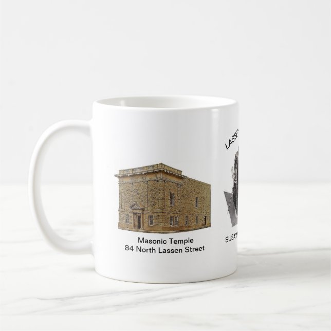 Susanville Freimaurerhäuschen-Gründer-Tasse Kaffeetasse (Links)