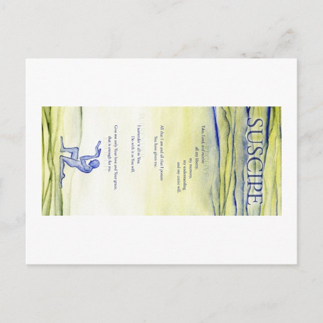 Suscipe (Gebet des heiligen Ignatius) Postkarte (Vorderseite)