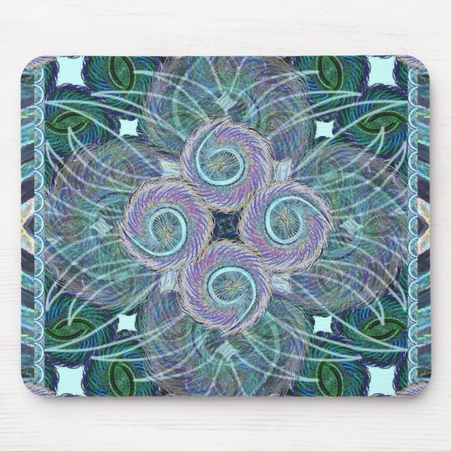 Susea Blu Studio Feather Mouse Pad Mousepad (Vorne)