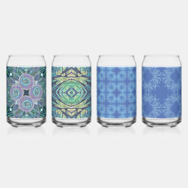 Susea Blu studios Feather Can Glasses Dosenglas