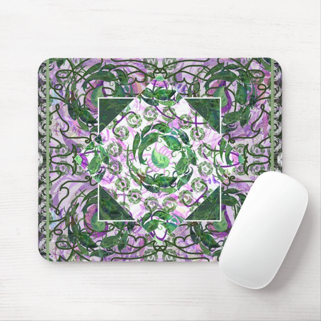 Susea Blu Studios Garden Mouse Pad Mousepad (Mit Mouse)
