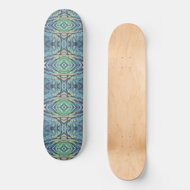 Susea Blu Studios Peacock Skateboard Deck (Vorderseite)