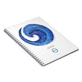 Susea Blu Studios Water Symbol Notebook Notizblock