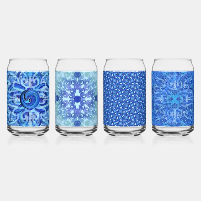Susea Blu studios Wave Can Glasses Dosenglas (Vorderseite)