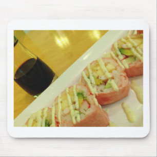 Sushi Abendessen Fischreifen gesunde Ernährung Mousepad