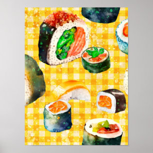 Sushi an meiner Wand Poster