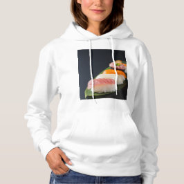 Sushi art on a leaf hoodie