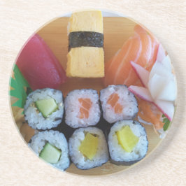 Sushi Asia Fish Rice Food Getränkeuntersetzer