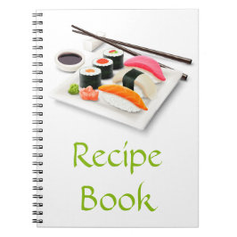 Sushi Asiatische japanische Kochrezepte Geschenk Notizblock