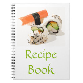 Sushi Asiatische japanische Kochrezepte Geschenk Notizblock