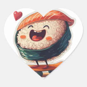 Sushi auf eine Rolle! Animierte Aufkleber