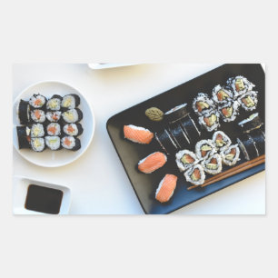 Sushi-Aufkleber Rechteckiger Aufkleber