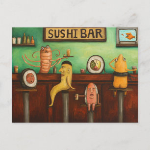 Sushi Bar Postkarte