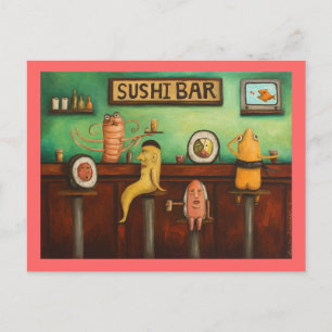 Sushi Bar Postkarte
