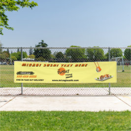Sushi Bar Restaurant individuell zubereiten Große  Banner